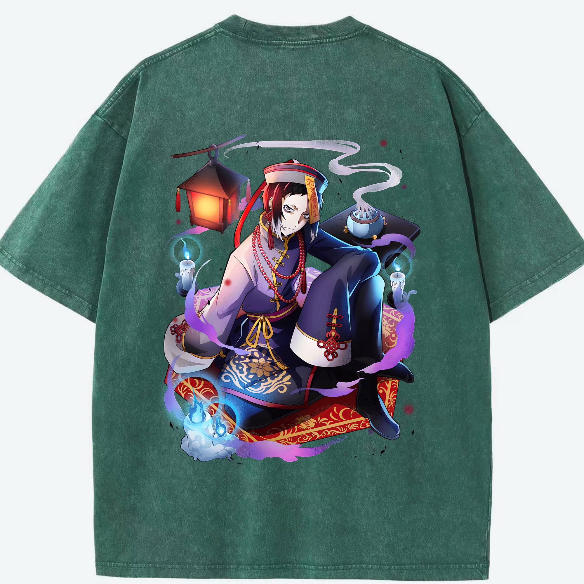 文豪ストレイドッグス Bungo Stray Dogs 綿100% ヴィンテージ風 半袖Tシャツ（背面プリント）